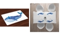 Ambesonne Whale Place Mats, Set of 4